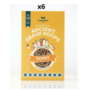 Wholegrain Ancient Grain Honey Hoops Bundle of 6